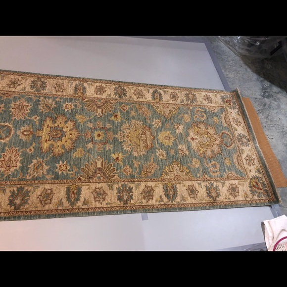 Authentic Peshawar Silk Oriental 10ft Runner - Picture 2 of 12
